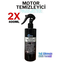 2 Adet Motor Temizleyici Sprey  Uyumlu Yağ Sökücü - Yüksek Etkili Parlatma Spreyi 400ml