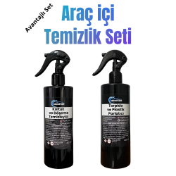 Torpido Plastik Parlatıcı ve Döşeme Koltuk Temizleyici Set - Yüksek kalite 400ml 2X