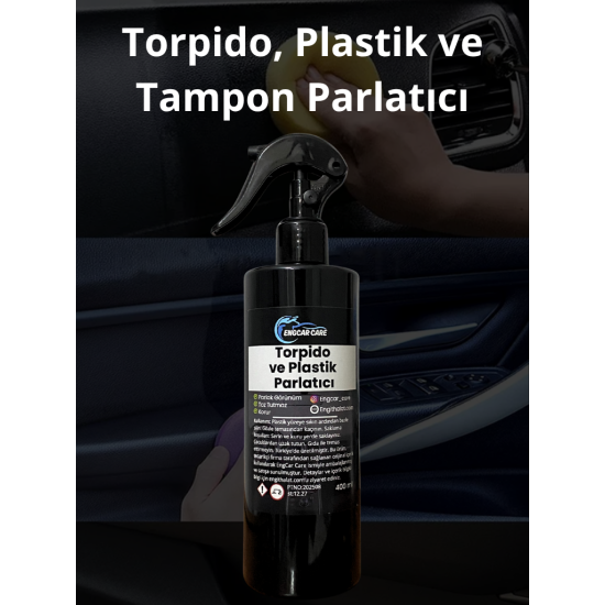 Torpido Plastik Parlatıcı ve Döşeme Koltuk Temizleyici Set - Yüksek kalite 400ml 2X