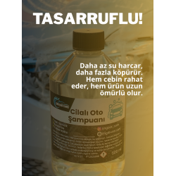 Cilalı Oto Şampuanı Konsantre Araç Şampuanı 500ml Yüksek Kalite Araba Yıkama Şampuanı