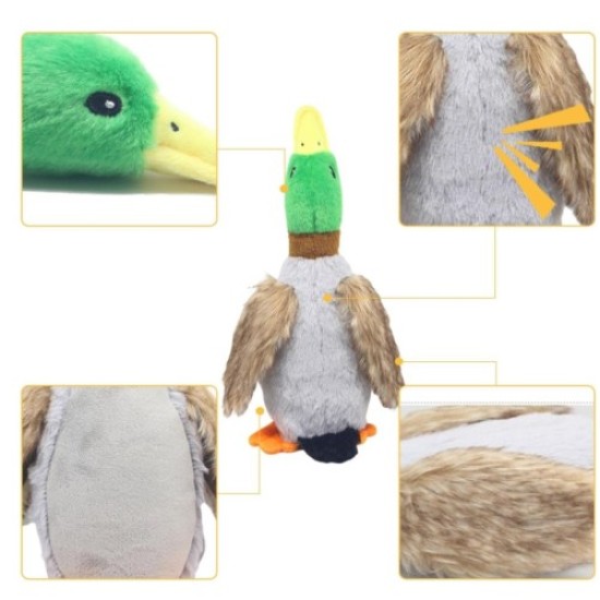 Sesli Ördek Şekilli Peluş Köpek Oyuncağı Sesli Ördek Şekilli Peluş Köpek Oyuncağı