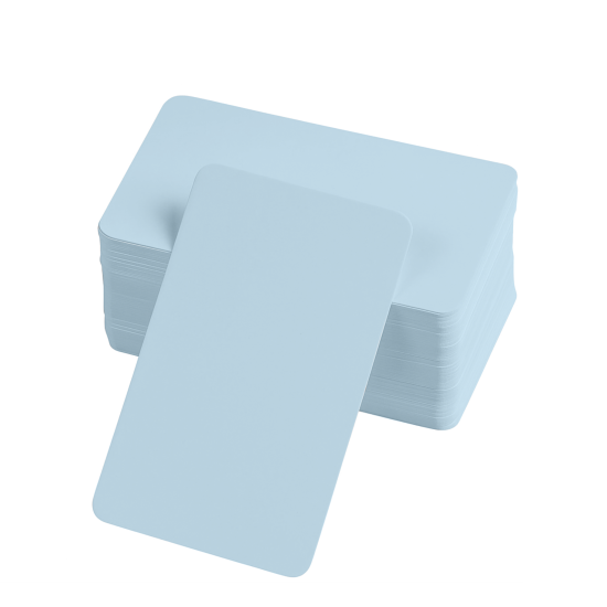 Boş Kelime Kartları 5x8 cm - 50 Adet Oval Kenarlı | Tabu & Not Kartları - Mavi Boş Kelime Kartları 5x8 cm - 50 Adet Oval Kenarlı | Tabu & Not Kartları - Mavi