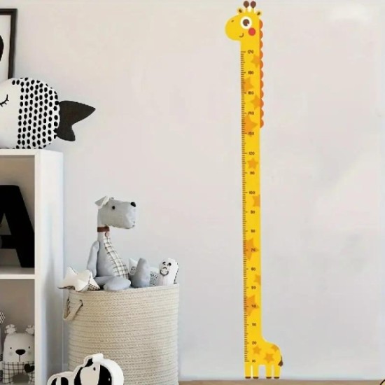 Sevimli Sarı Zürafa Boy Ölçüsü Sticker Sevimli Sarı Zürafa Boy Ölçüsü Sticker