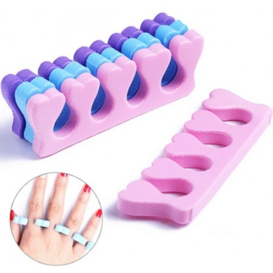 Parmak Ayırıcı Sünger Manikür Pedikür Aparatı 5 ADET Parmak Ayırıcı Sünger Manikür Pedikür Aparatı 5 ADET