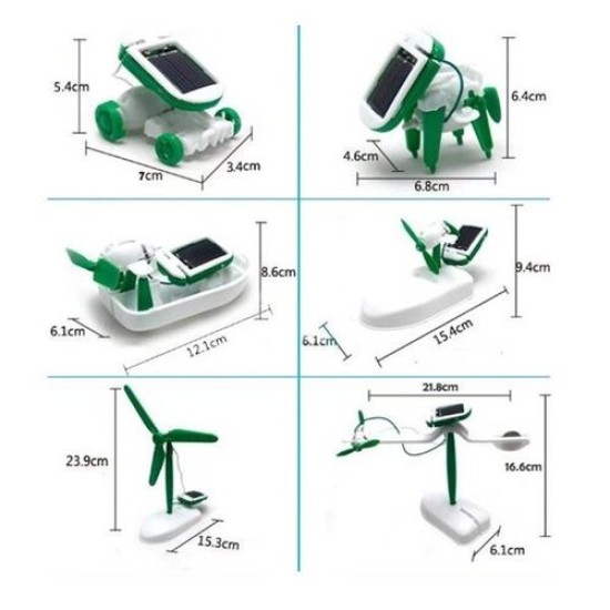 Güneş Enerjili Robot Oluşturma Seti Solar Kit (6 in 1) Güneş Enerjili Robot Oluşturma Seti Solar Kit (6 in 1)
