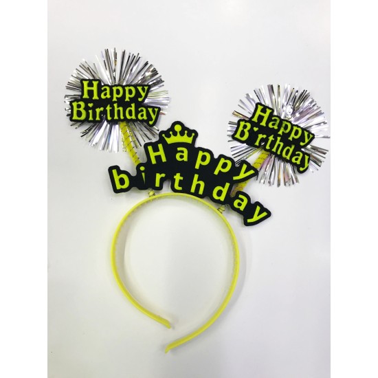 Happy Birthday Neon Renk Doğum Günü Tacı 12 Adet Happy Birthday Neon Renk Doğum Günü Tacı 12 Adet