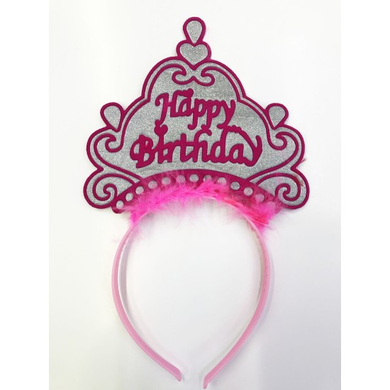Happy Birthday Yazılı Neon Renk Taç 12 Adet Happy Birthday Yazılı Neon Renk Taç 12 Adet
