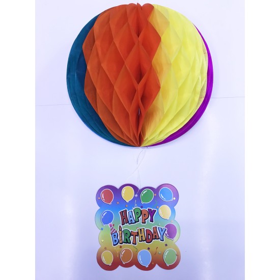 Happy Birthday Kağıt Süsü 55 cm Happy Birthday Kağıt Süsü 55 cm