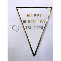 Happy Birthday To You Flama Bayrak Süsü