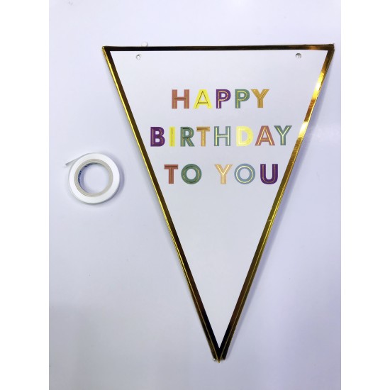 Happy Birthday To You Flama Bayrak Süsü Happy Birthday To You Flama Bayrak Süsü