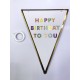 Happy Birthday To You Flama Bayrak Süsü Happy Birthday To You Flama Bayrak Süsü