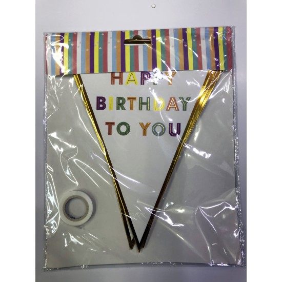 Happy Birthday To You Flama Bayrak Süsü Happy Birthday To You Flama Bayrak Süsü