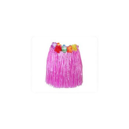 Hawaii Hula Eteği Pembe Renk 40 cm Hawaii Hula Eteği Pembe Renk 40 cm