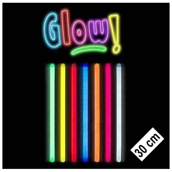Karanlıkta Parlayan Fosforlu Glow Stick Kalın Çubuk 30 cm 1 Adet Karanlıkta Parlayan Fosforlu Glow Stick Kalın Çubuk 30 cm 1 Adet