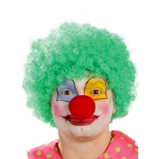 Yeşil Renk Kıvırcık Afro Palyaço Seti Yeşil Renk Kıvırcık Afro Palyaço Seti