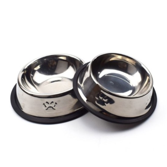Paslanmaz Çelik Metal Mama Kabı 18 cm. Paslanmaz Çelik Metal Mama Kabı 18 cm.