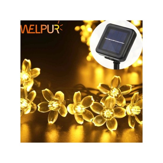 Solar Çiçekli Dekoratif 30 Led Bahçe Lambası Solar Çiçekli Dekoratif 30 Led Bahçe Lambası