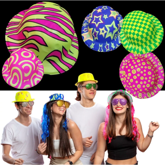 Desenli Plastik Parti Şapkası Desenli Plastik Parti Şapkası