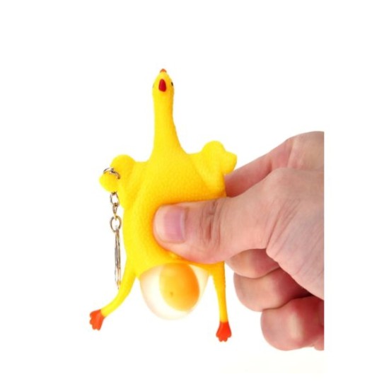 Squishy Yumurtlayan Tavuk Anahtarlık Squishy Yumurtlayan Tavuk Anahtarlık