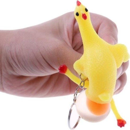 Squishy Yumurtlayan Tavuk Anahtarlık Squishy Yumurtlayan Tavuk Anahtarlık