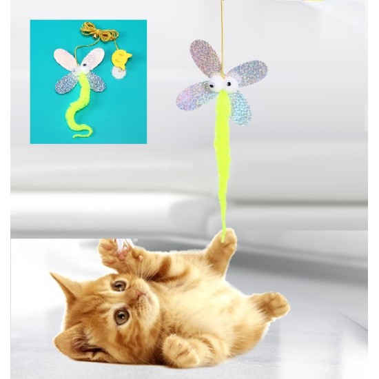 Kelebek Model Elastik Kendinden Yapışkanlı Kedi Oyun Oltası Kelebek Model Elastik Kendinden Yapışkanlı Kedi Oyun Oltası