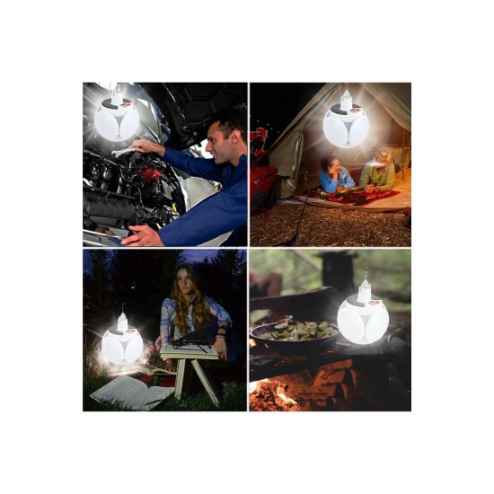 Solar Güneş Enerji Ve Usb Sarjlı 5 Kanatlı Bahçe Aydınlatma Led Askılı Pratik Kamp Lamba Solar Güneş Enerji Ve Usb Sarjlı 5 Kanatlı Bahçe Aydınlatma Led Askılı Pratik Kamp Lamba