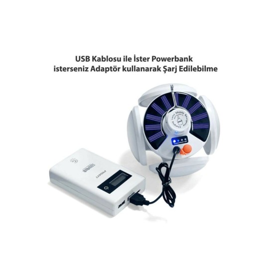 Solar Güneş Enerji Ve Usb Sarjlı 5 Kanatlı Bahçe Aydınlatma Led Askılı Pratik Kamp Lamba Solar Güneş Enerji Ve Usb Sarjlı 5 Kanatlı Bahçe Aydınlatma Led Askılı Pratik Kamp Lamba