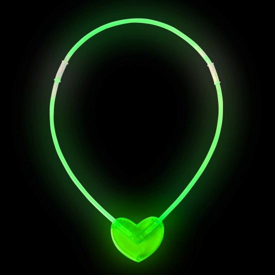 Karanlıkta Yanan Glow Kalp Şekilli Kolye 6 Adet Karanlıkta Yanan Glow Kalp Şekilli Kolye 6 Adet