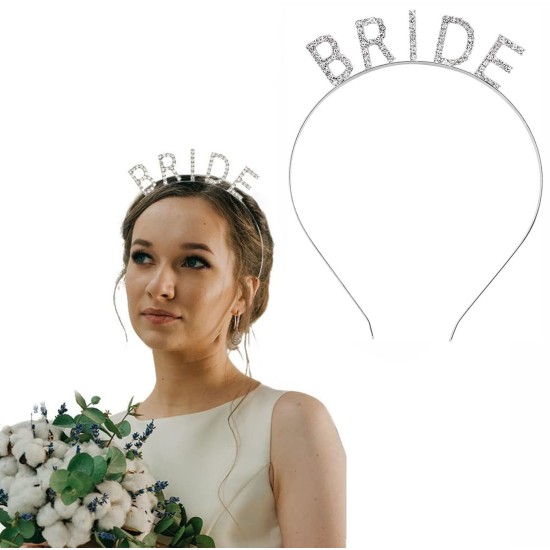 Bekarlığa Veda Bride Tacı Gümüş Renk Bekarlığa Veda Bride Tacı Gümüş Renk