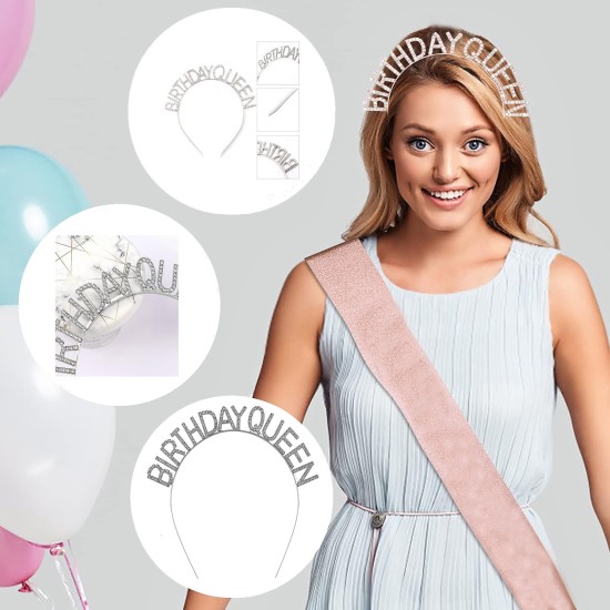 Birthday Queen Yazılı Kraliçe Taç Birthday Queen Yazılı Kraliçe Taç