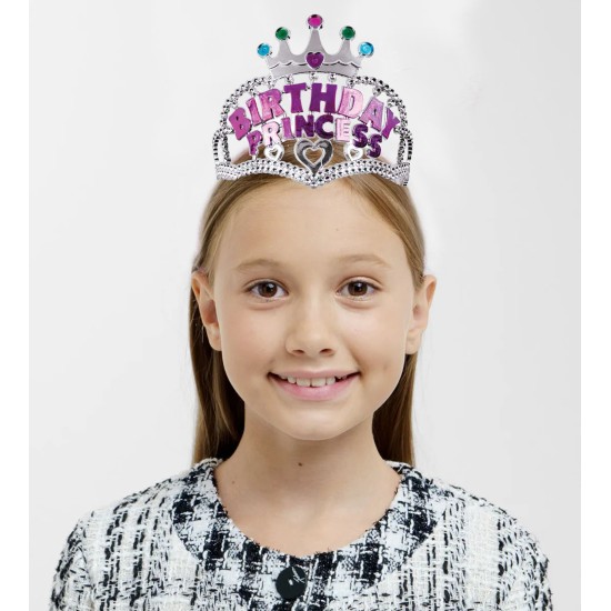 Birthday Prenses Yazılı Çocuk Parti Tacı Birthday Prenses Yazılı Çocuk Parti Tacı