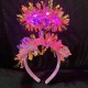 Püsküllü Led Işıklı Parlak Hologramlı Taç Pembe Püsküllü Led Işıklı Parlak Hologramlı Taç Pembe