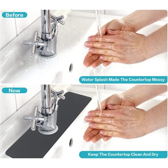 Su Emici Sihirli Lavabo Kenar Matı Su Emici Sihirli Lavabo Kenar Matı