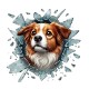 Fulcar Australian Shepherd Araç Stickerı Fulcar Australian Shepherd Araç Stickerı
