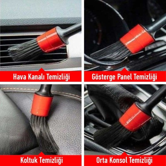 Araç Detay Temizlik Fırçası Seti Araç Detay Temizlik Fırçası Seti