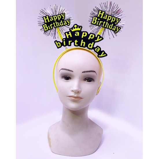 Happy Birthday Neon Sarı Tacı Happy Birthday Neon Sarı Tacı