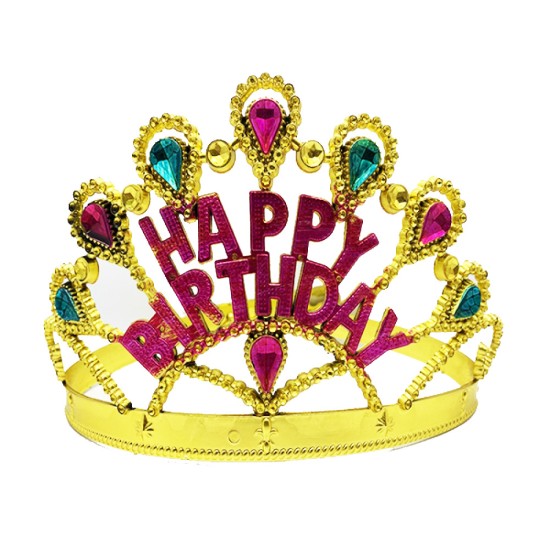 Altın Renk Happy Birthday Doğum Günü Tacı Altın Renk Happy Birthday Doğum Günü Tacı