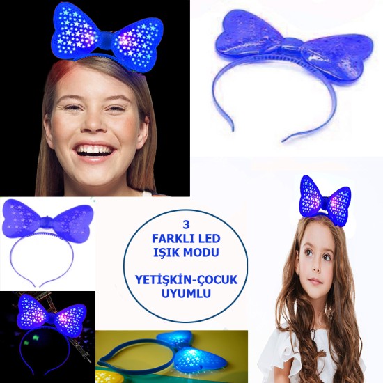 Led Işıklı Yıldızlı Fiyonk Parti Tacı Led Işıklı Yıldızlı Fiyonk Parti Tacı