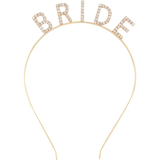 Altın Gold Renk Bekarlığa Veda Kristal Taş Bride Tacı İthal Altın Gold Renk Bekarlığa Veda Kristal Taş Bride Tacı İthal