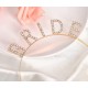 Altın Gold Renk Bekarlığa Veda Kristal Taş Bride Tacı İthal Altın Gold Renk Bekarlığa Veda Kristal Taş Bride Tacı İthal