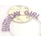 Mor Renk Kristal Taşlı Parlak Birthday Girl Yazılı Taç Mor Renk Kristal Taşlı Parlak Birthday Girl Yazılı Taç