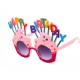 Happy Birthday Yazılı Pembe Fuşya Parti Gözlüğü Happy Birthday Yazılı Pembe Fuşya Parti Gözlüğü