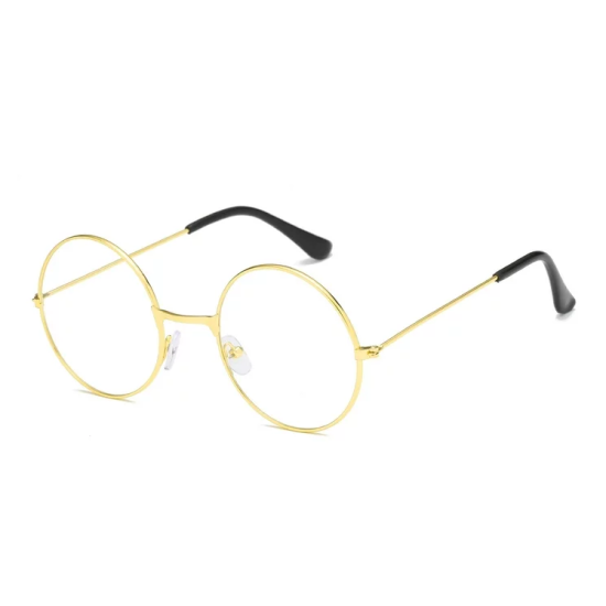 John Lennon Tarzı Gold Çerçeveli Şeffaf Gözlük John Lennon Tarzı Gold Çerçeveli Şeffaf Gözlük