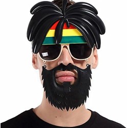 Rasta Peruklu Bob Marley Parti Gözlüğü