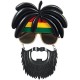 Rasta Peruklu Bob Marley Parti Gözlüğü Rasta Peruklu Bob Marley Parti Gözlüğü