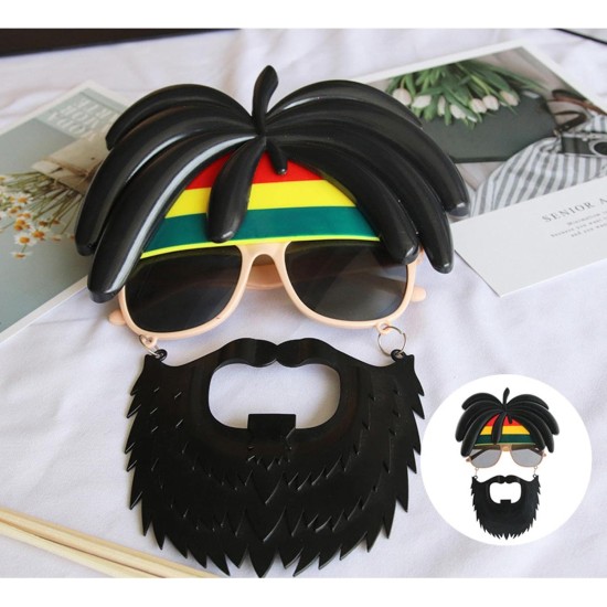 Rasta Peruklu Bob Marley Parti Gözlüğü Rasta Peruklu Bob Marley Parti Gözlüğü