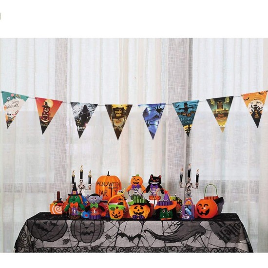 Cadılar Bayramı Halloween Flama Bayrak Banner Süs 8 li Cadılar Bayramı Halloween Flama Bayrak Banner Süs 8 li