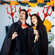 Kırmızı Renk Halloween Cadılar Bayramı Çatal Kırmızı Renk Halloween Cadılar Bayramı Çatal