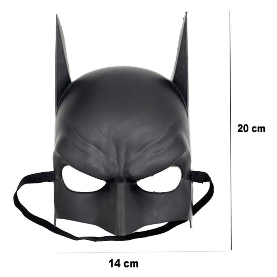 Siyah Çocuk Batman Maskesi Lastikli Siyah Çocuk Batman Maskesi Lastikli