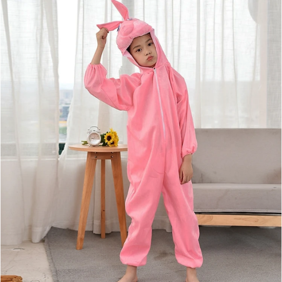 Çocuk Tavşan Kostümü Pembe Renk 2-3 Yaş Çocuk Tavşan Kostümü Pembe Renk 2-3 Yaş
